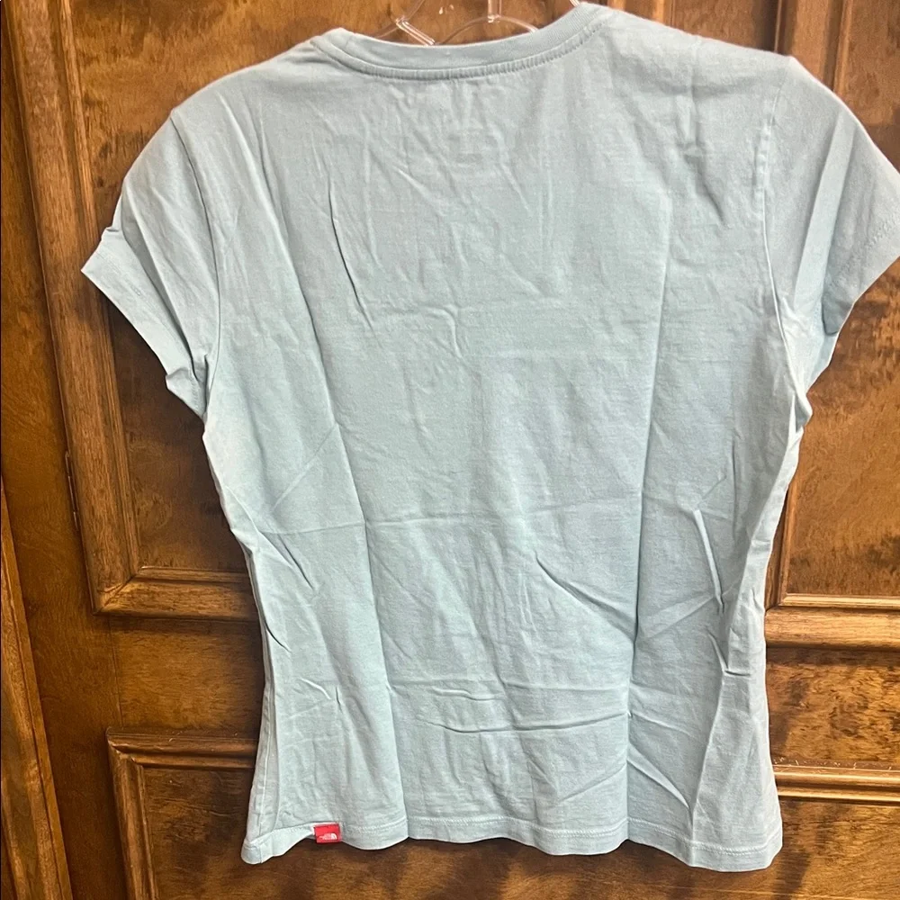 The North Face Women's Light Blue Floral Tee - Picture 3 of 4